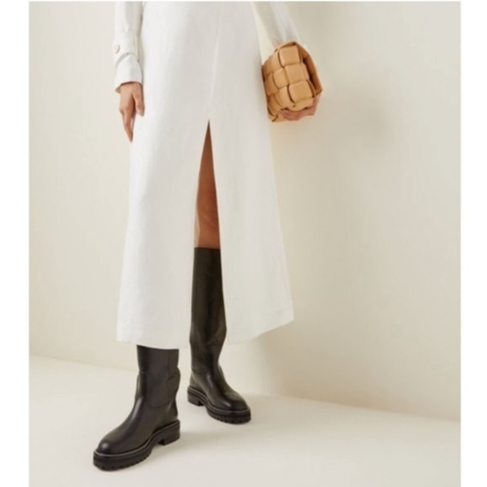Jimmy Choo Boots Yomi Knee High Flat in Black Leather